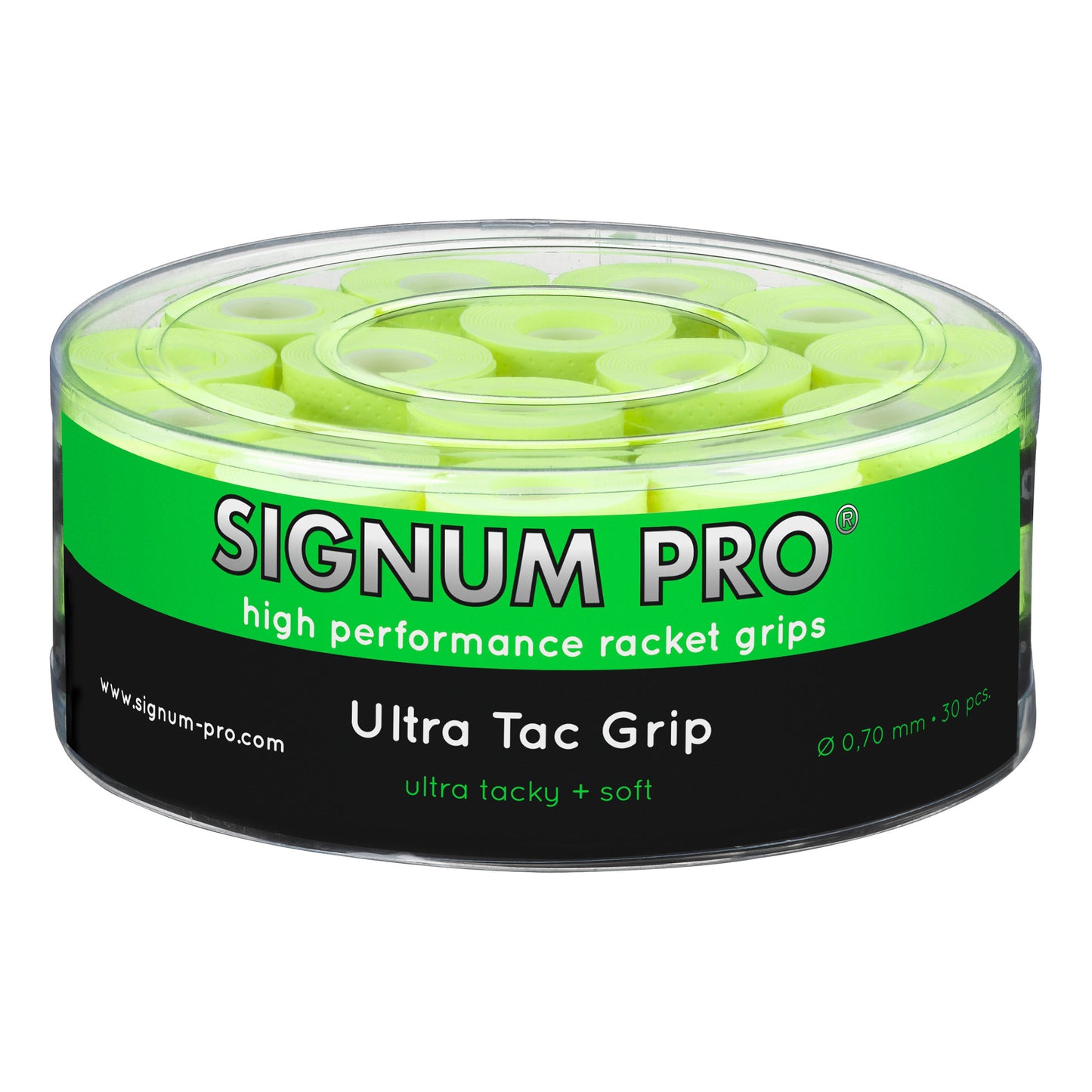 Signum Pro Ultra Tac Grip Pack De 30-Jaune