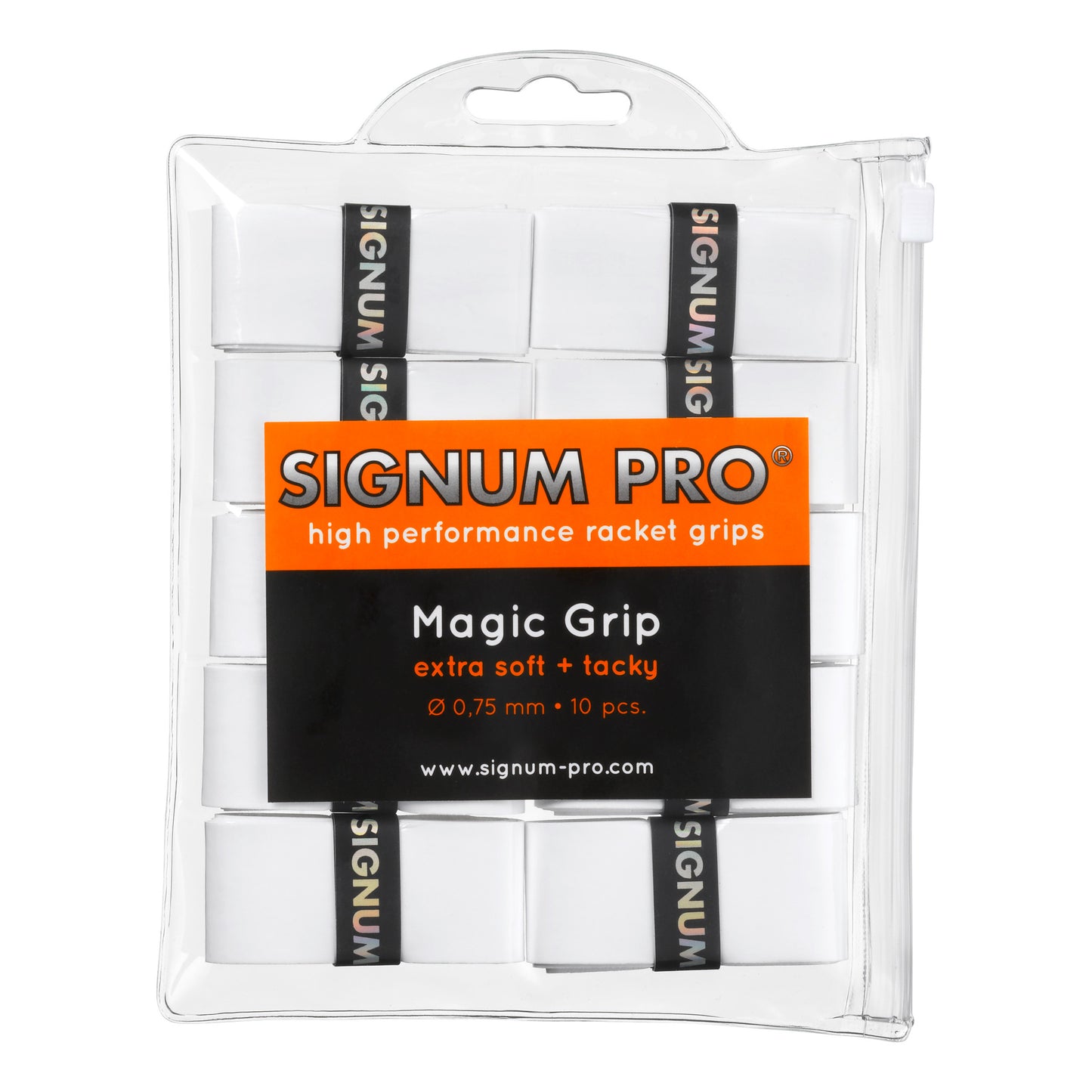 Signum Pro Magic Grip Pack De 10-Blanc