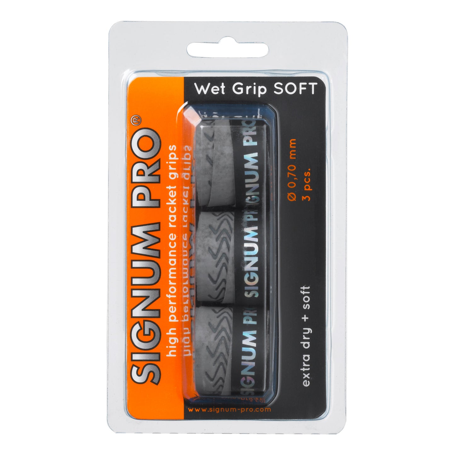 Signum Pro Wet Grip SOFT Pack de 3 - gris