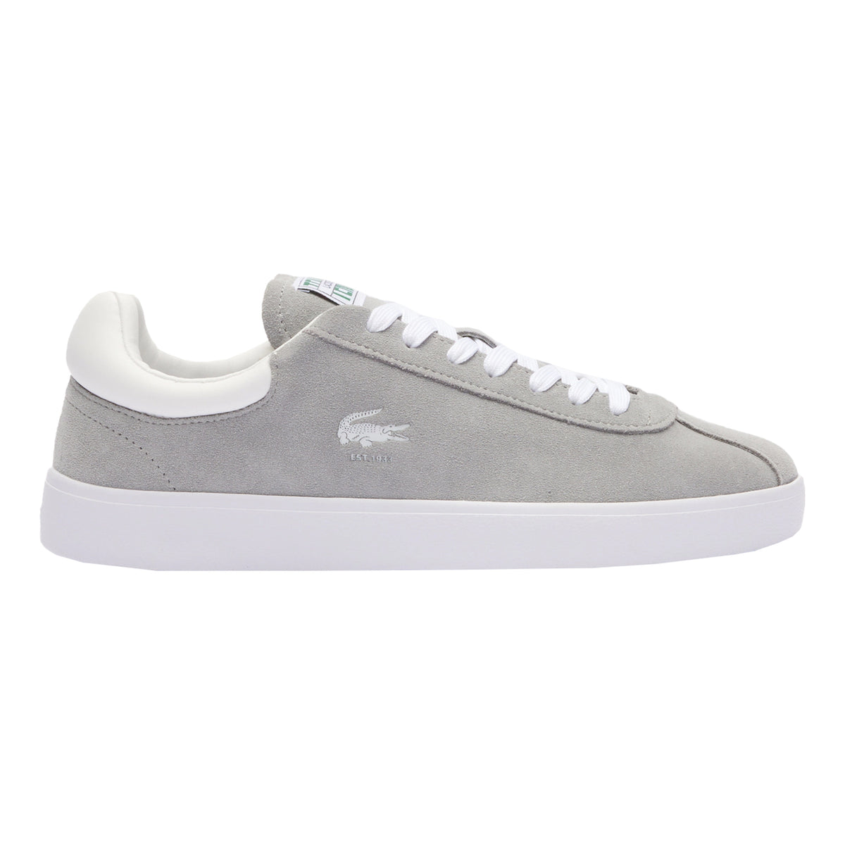 Lacoste Baseshot Baskets Hommes - gris, blanc