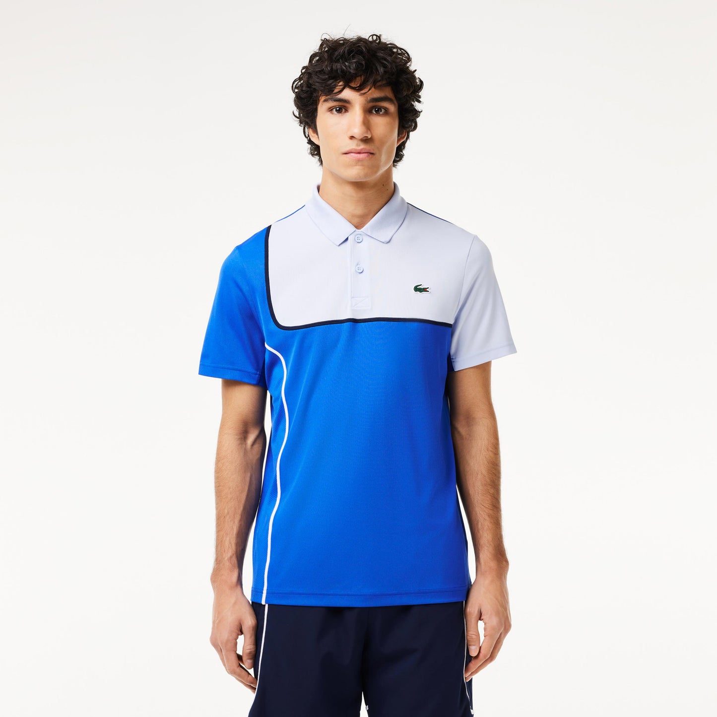Lacoste Polo Hommes-Bleu,Blanc