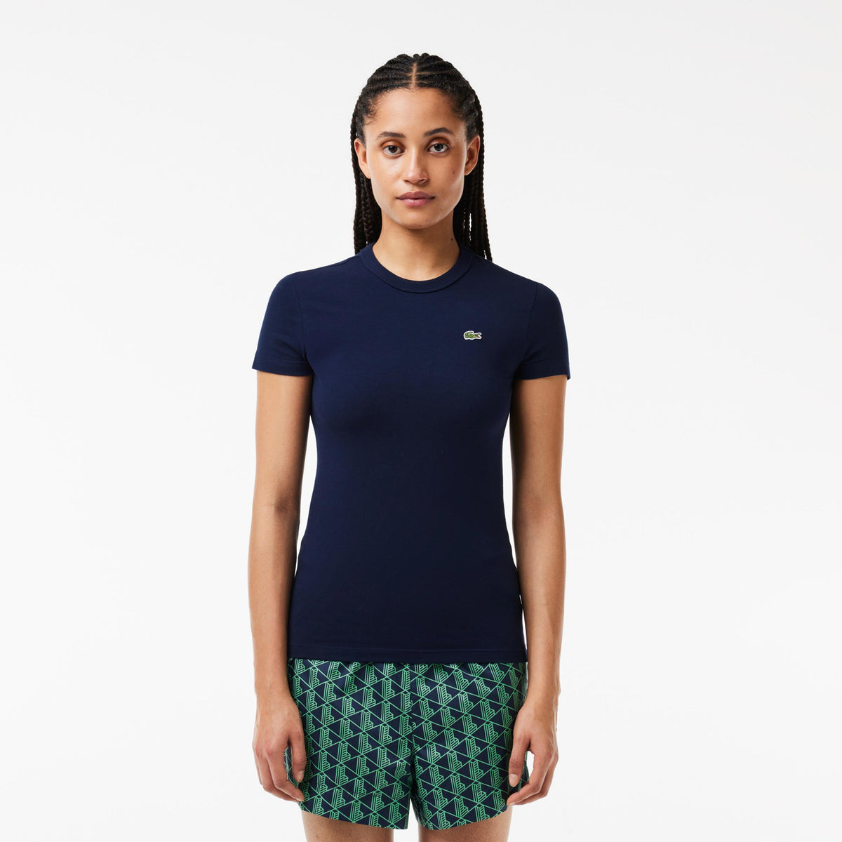 Lacoste Tee T-shirt Femmes - bleu foncé,