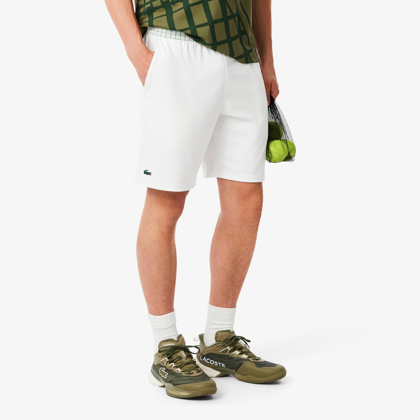 Lacoste Shorts Hommes-blanc