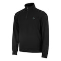 Urban Lifestyle Half Zip Haut Manches Longues Hommes-Noir