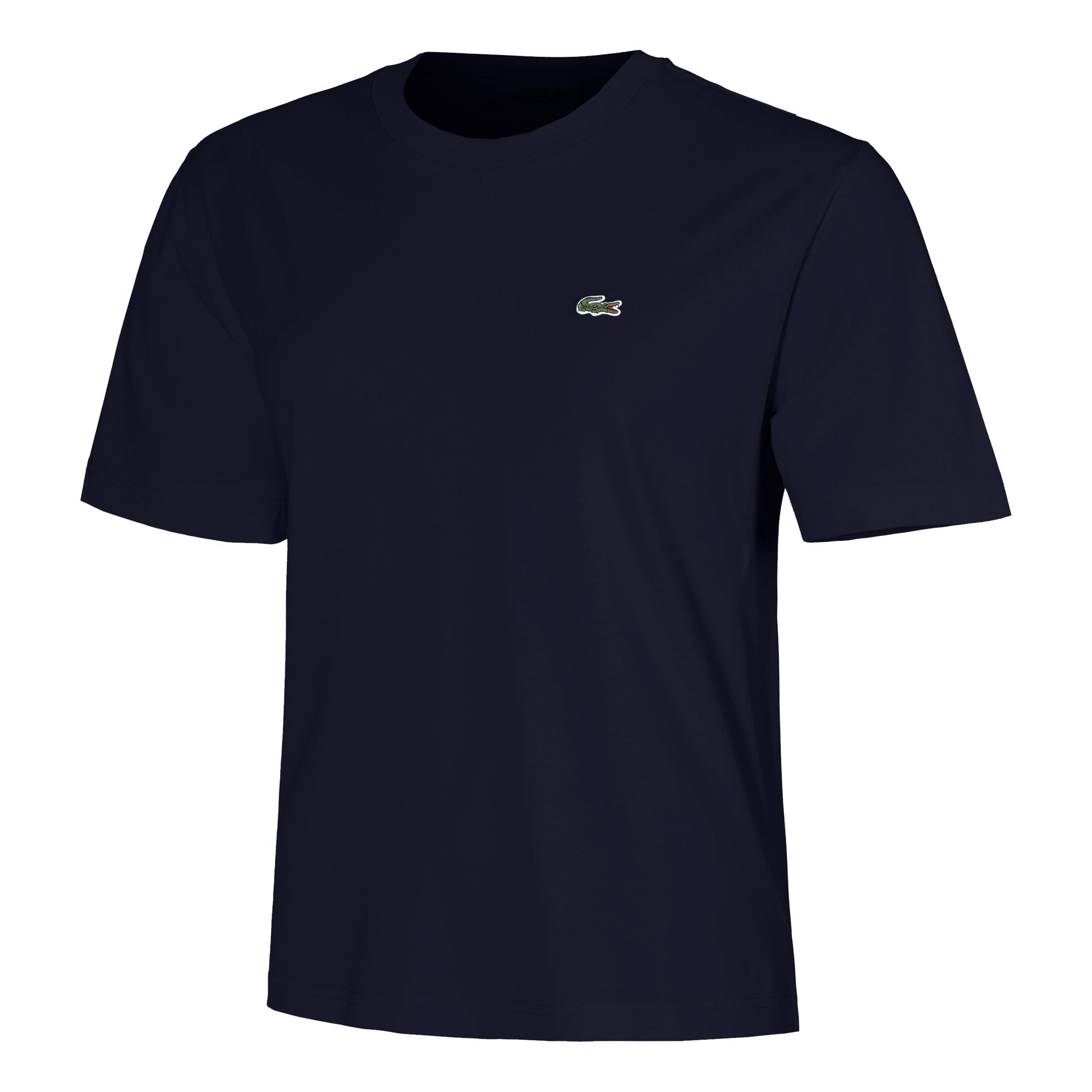 Lacoste Relaxed Fit Plain Soft T-shirt Femmes-Bleu Foncé