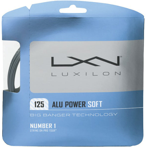 Luxilon Alu Power Soft Cordage En Garniture 12,2m-Argent