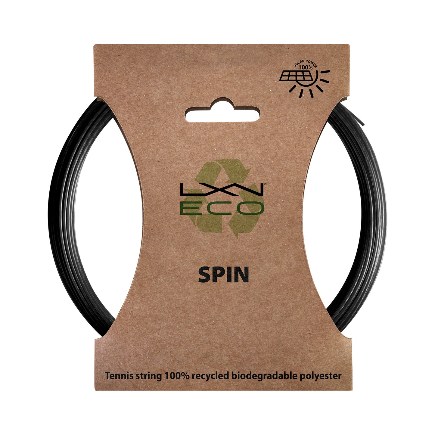 Luxilon Eco Spin Cordage En Garniture 12,2m-Noir