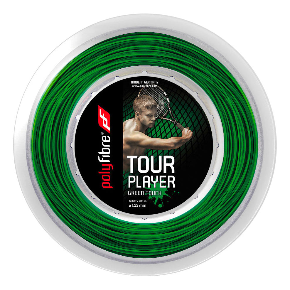 Polyfibre Tour Player Touch Bobine Cordage 200m-Vert