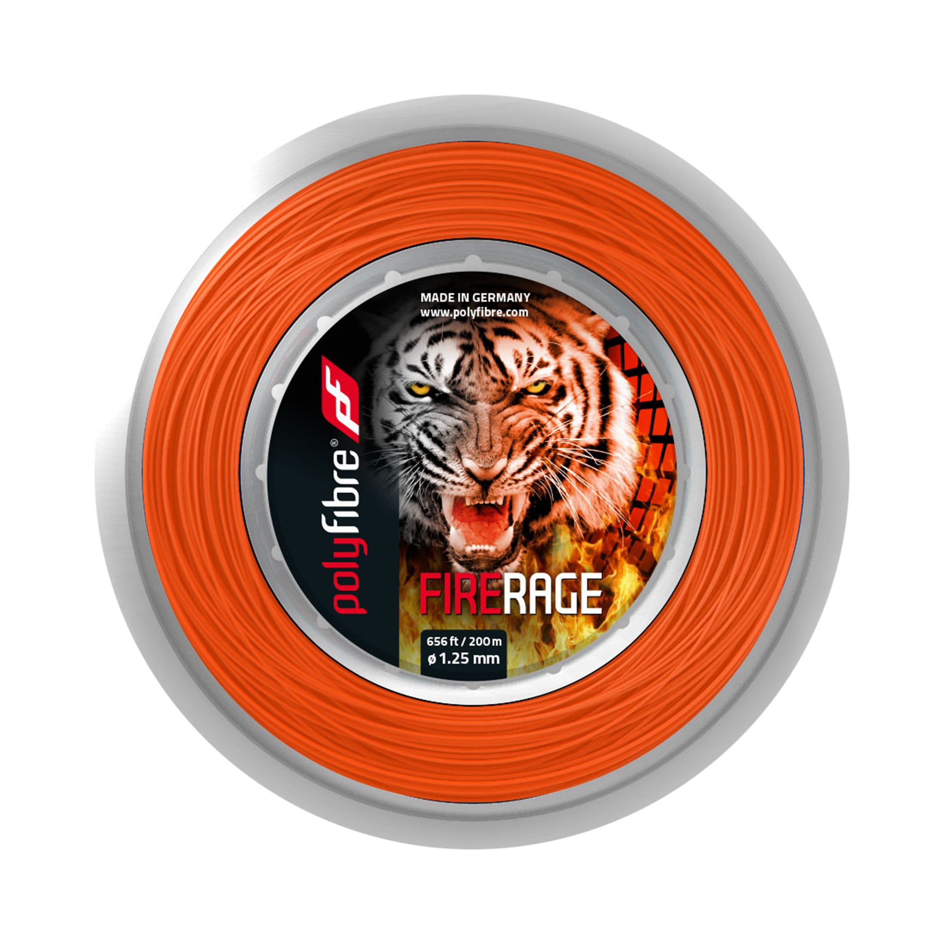 Polyfibre Fire Rage 200m Bobine Cordage-Rouge