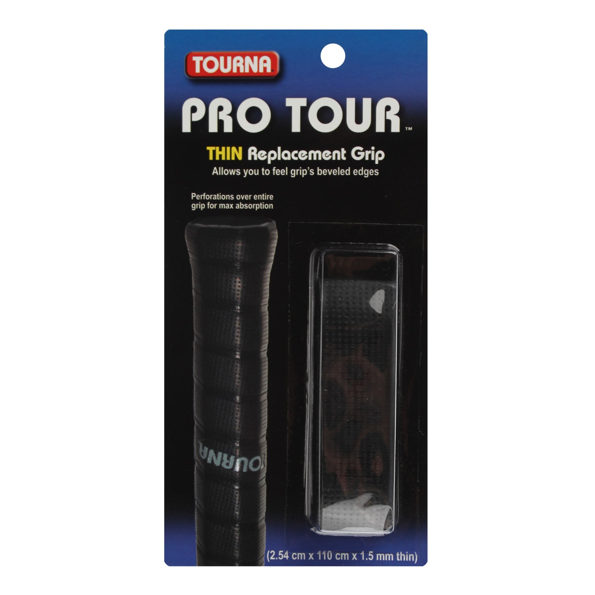 Tourna Pro Tour Grip Pack 1 Unité-Noir