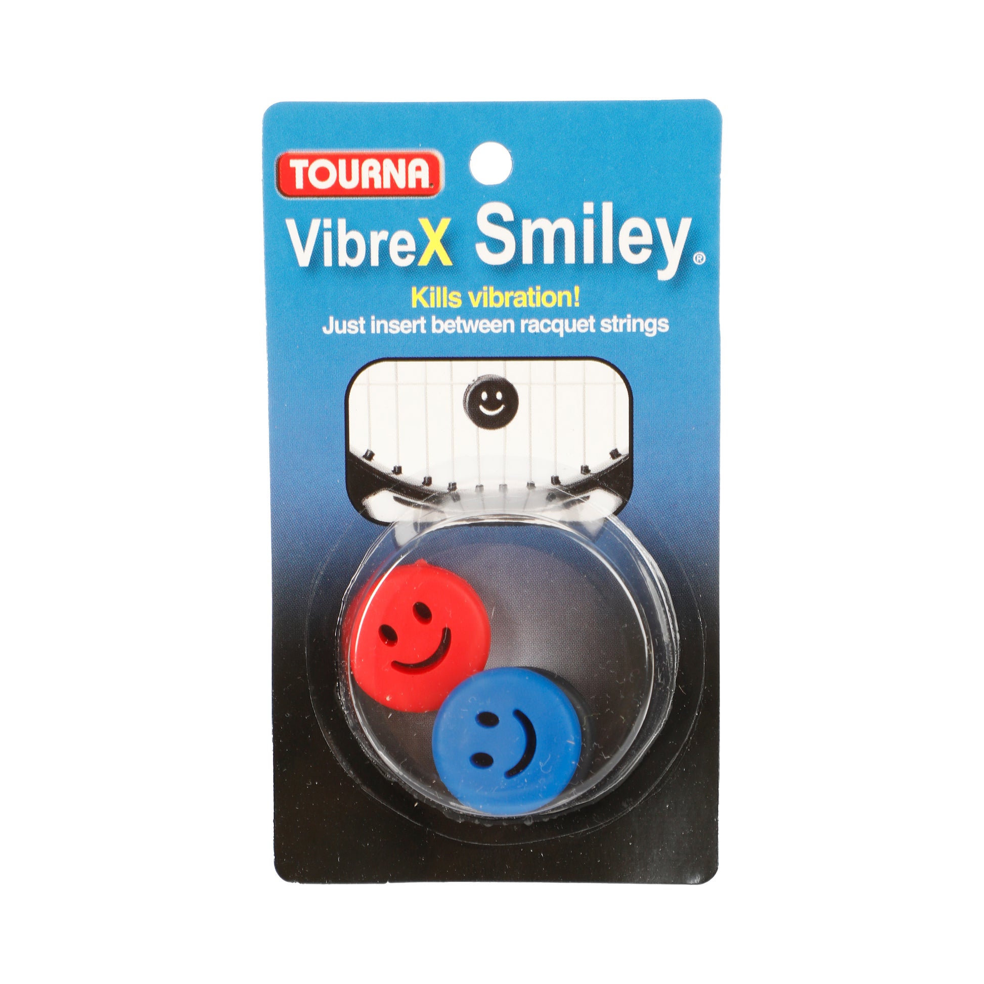 Tourna Vibrex Smile Antivibrateur Pack De 3-Rouge,Noir