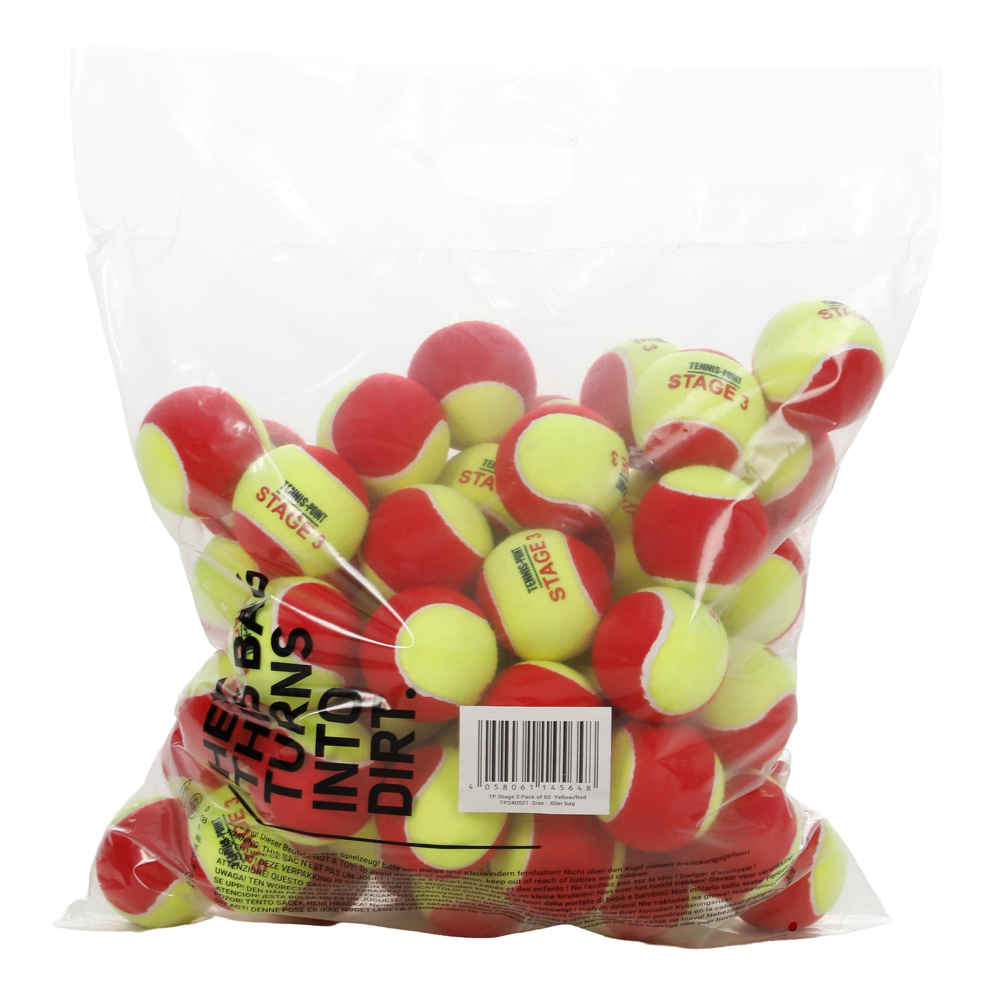 Tennis-Point TP Stage 3 Sac de 60 balles
