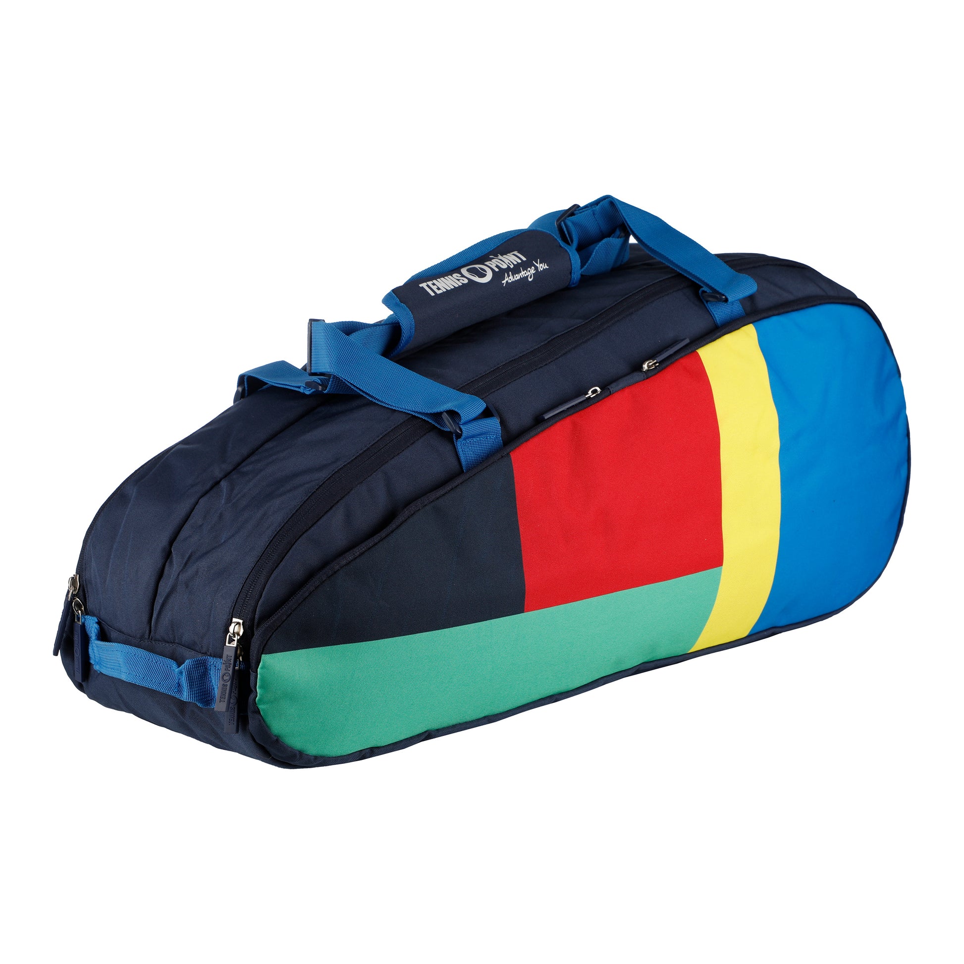 Tennis-Point Premium Colourblock 9R Housse de raquette - bleu foncé