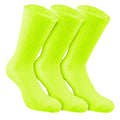 Chaussettes de tennis Pack de 3 Unisex - jaunes fluo,