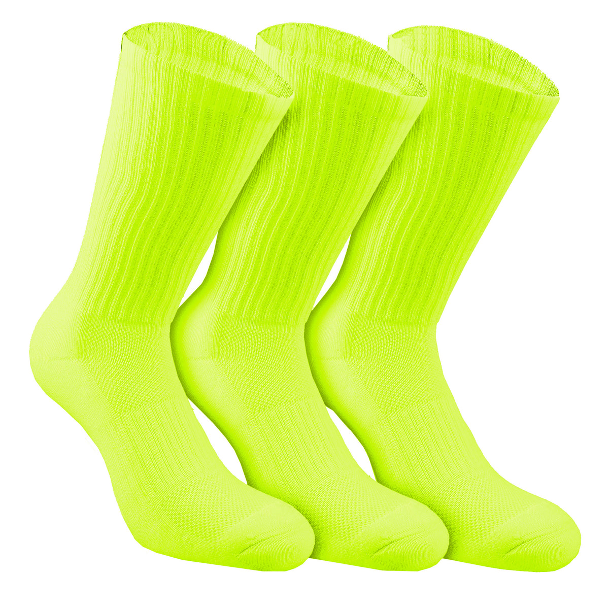 Tennis-Point Chaussettes de tennis Pack de 3 Unisex - jaunes fluo,