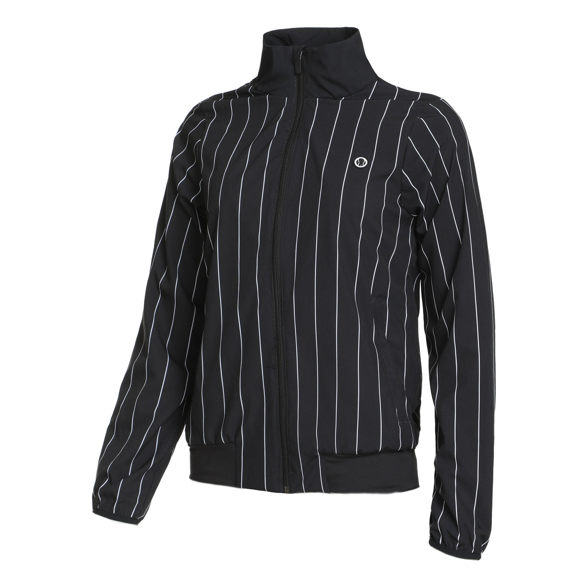Tennis-Point Stripes Veste de survêtement Femmes - noir, blanc