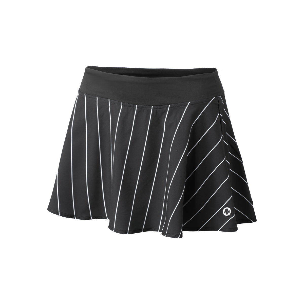 Tennis-Point Stripes Jupe Femmes - noir, blanc
