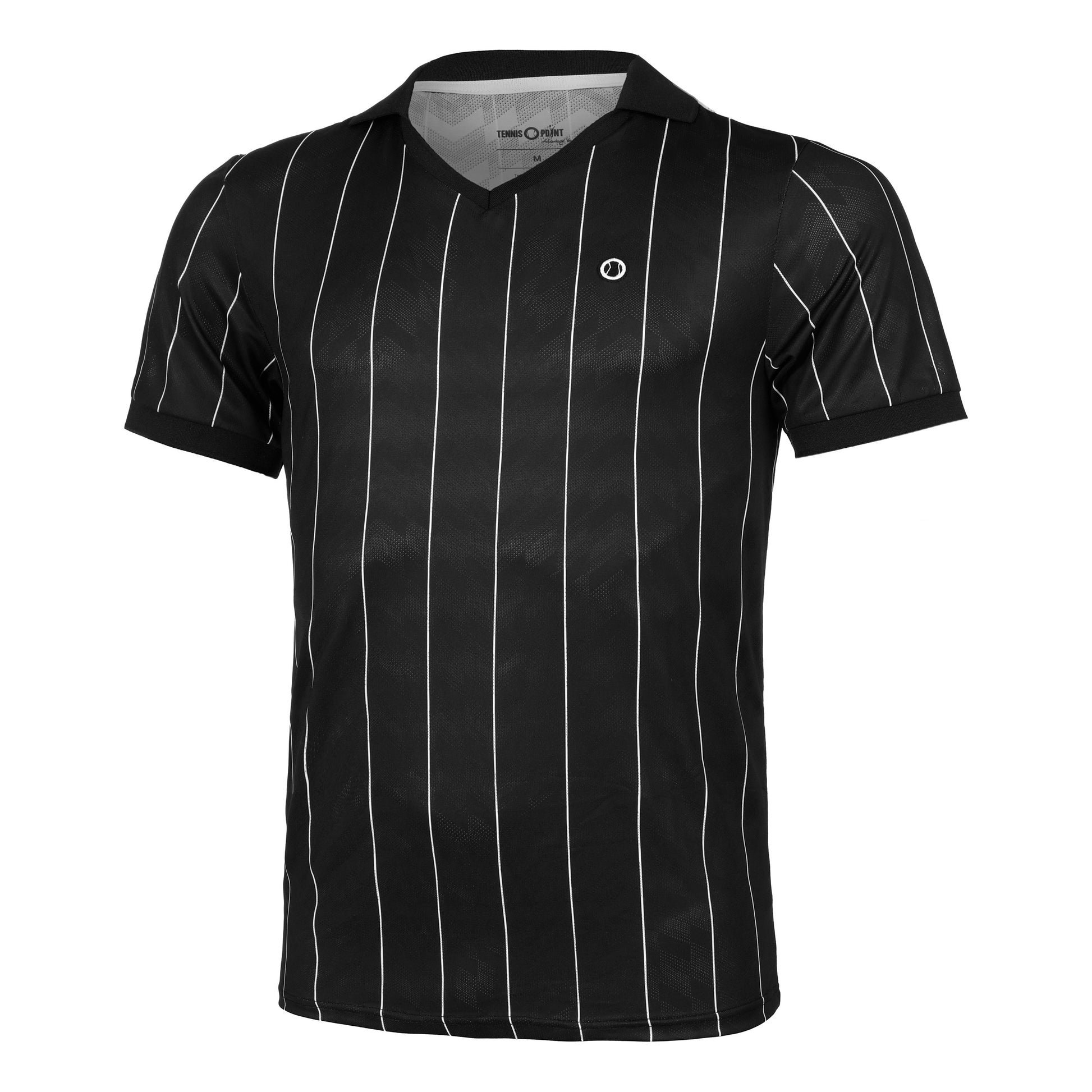 Tennis-Point Stripes Polo Edition Spéciale Hommes-Noir,Blanc