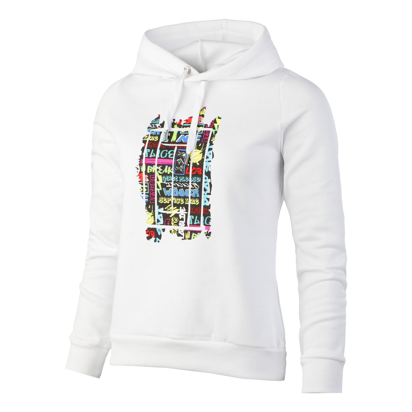 Tennis-Point Graffity Sweat à capuche Femmes - blanc, multicouleur