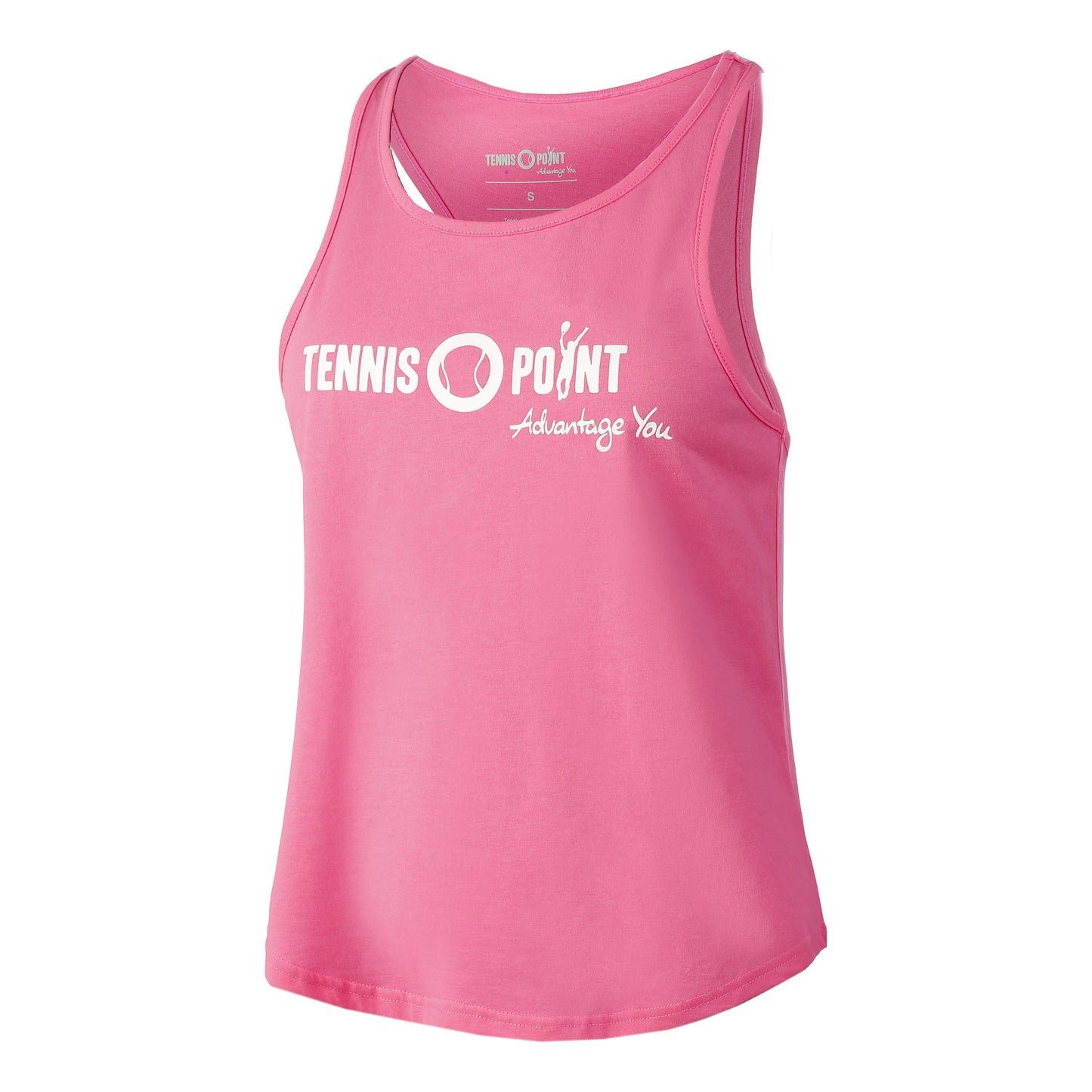 Tennis-Point Logo Débardeur tank top Femmes - pink, blanc