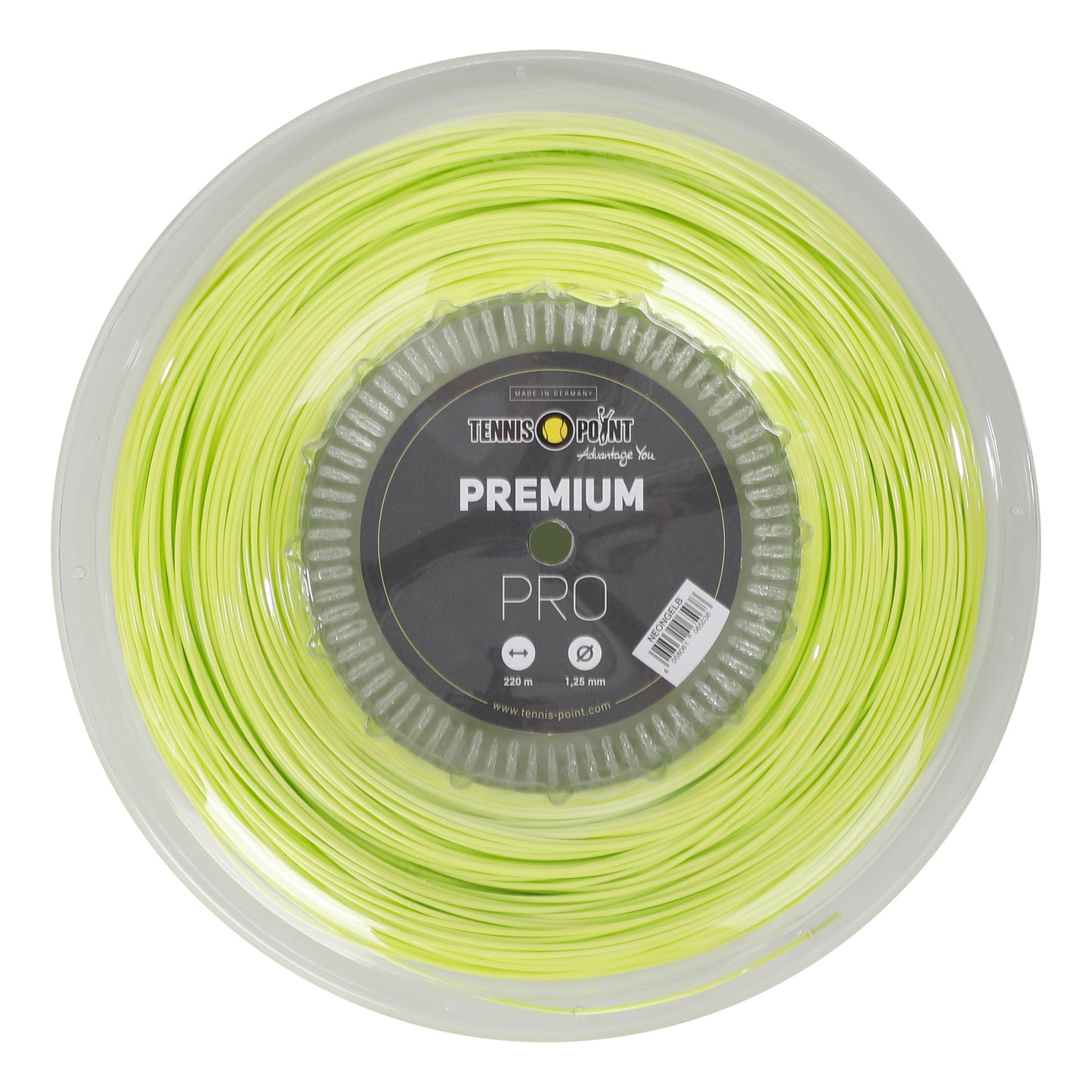 Tennis-Point Premium Pro Bobine Cordage 220m-Jaune Lemon