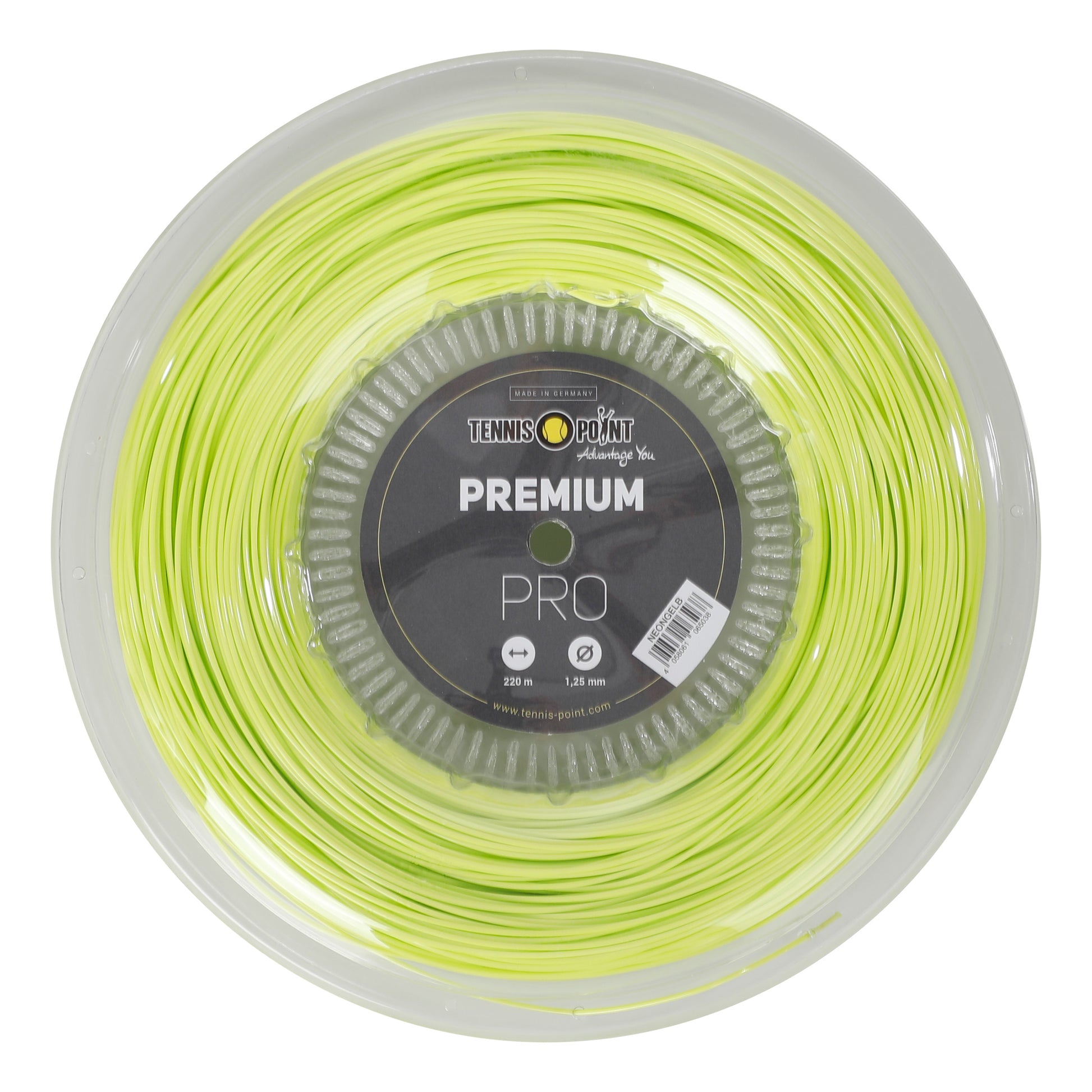 Tennis-Point Premium Pro Bobine Cordage 220m-Jaune Lemon