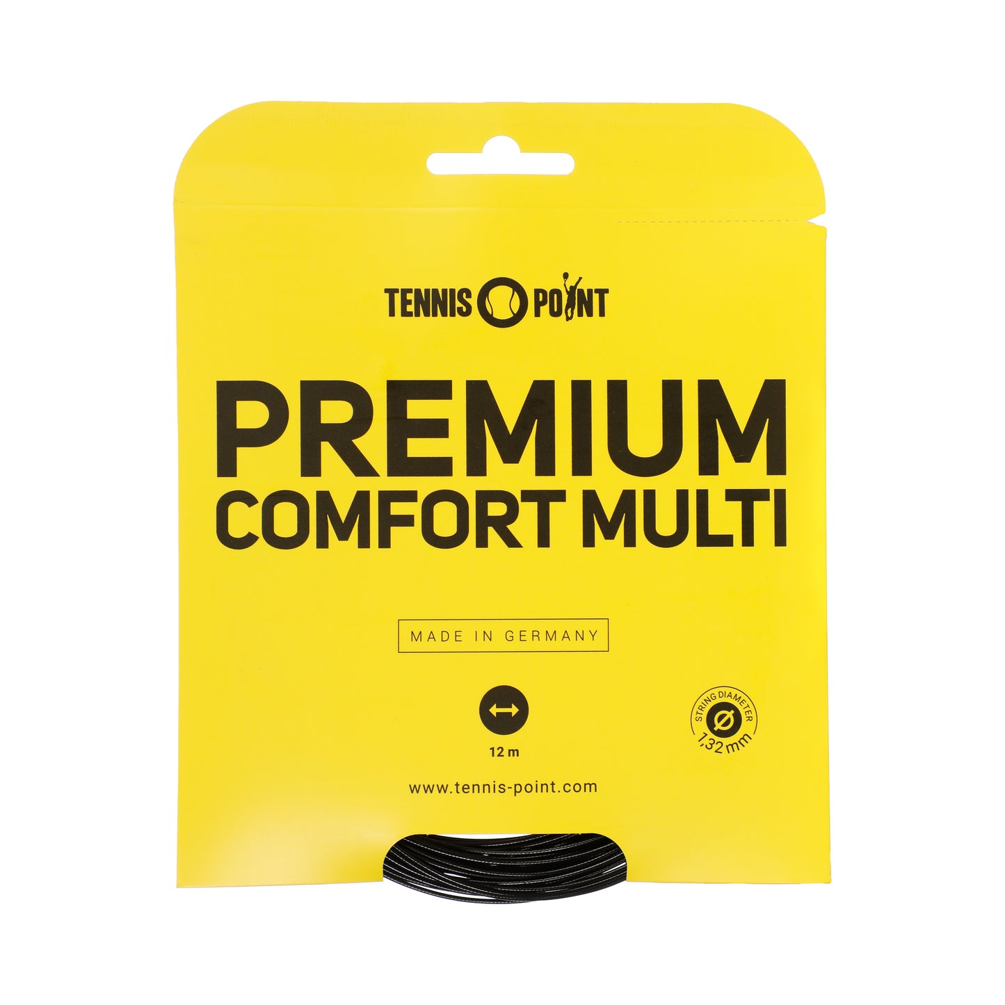 Tennis-Point Premium Comfort Multi Cordage En Garniture 12m-Noir