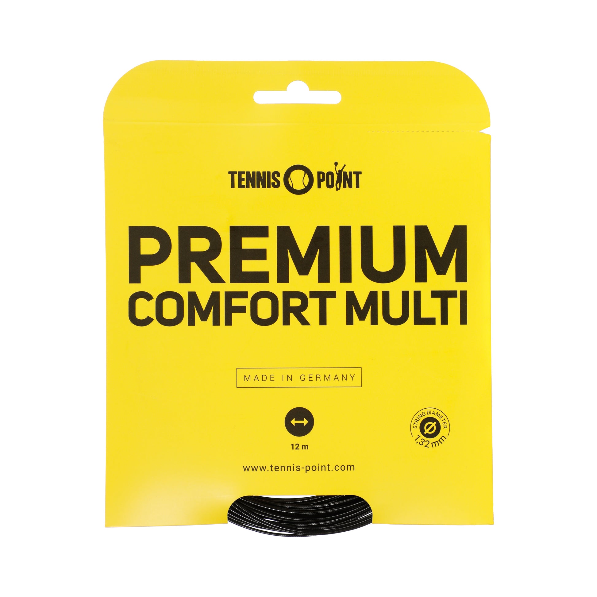 Tennis-Point Premium Comfort Multi Cordage En Garniture 12m-Noir