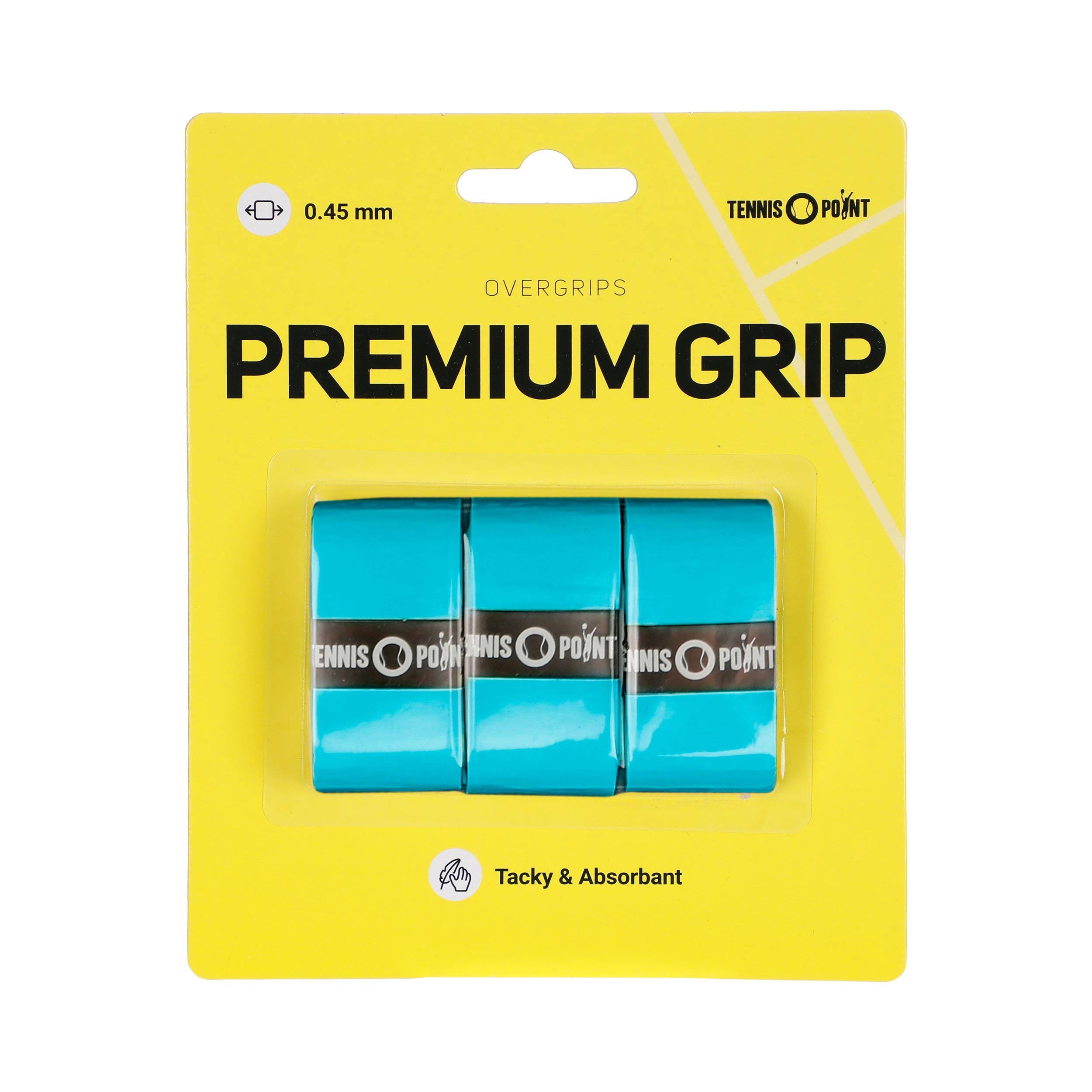 Tennis-Point Premium Grip Pack De 3-Bleu