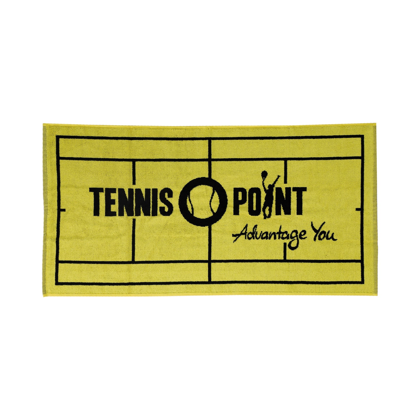 Tennis-Point 50x100 Serviette-Jaune,Noir
