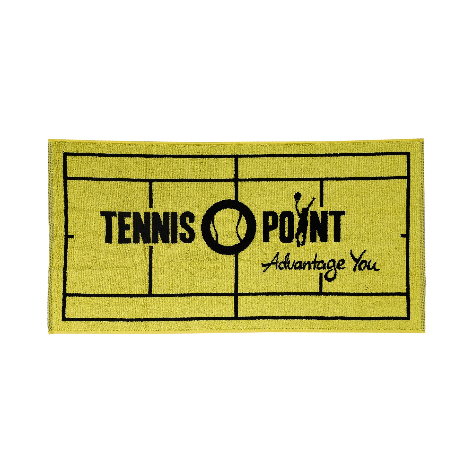 Tennis-Point 50x100 Serviette-Jaune,Noir