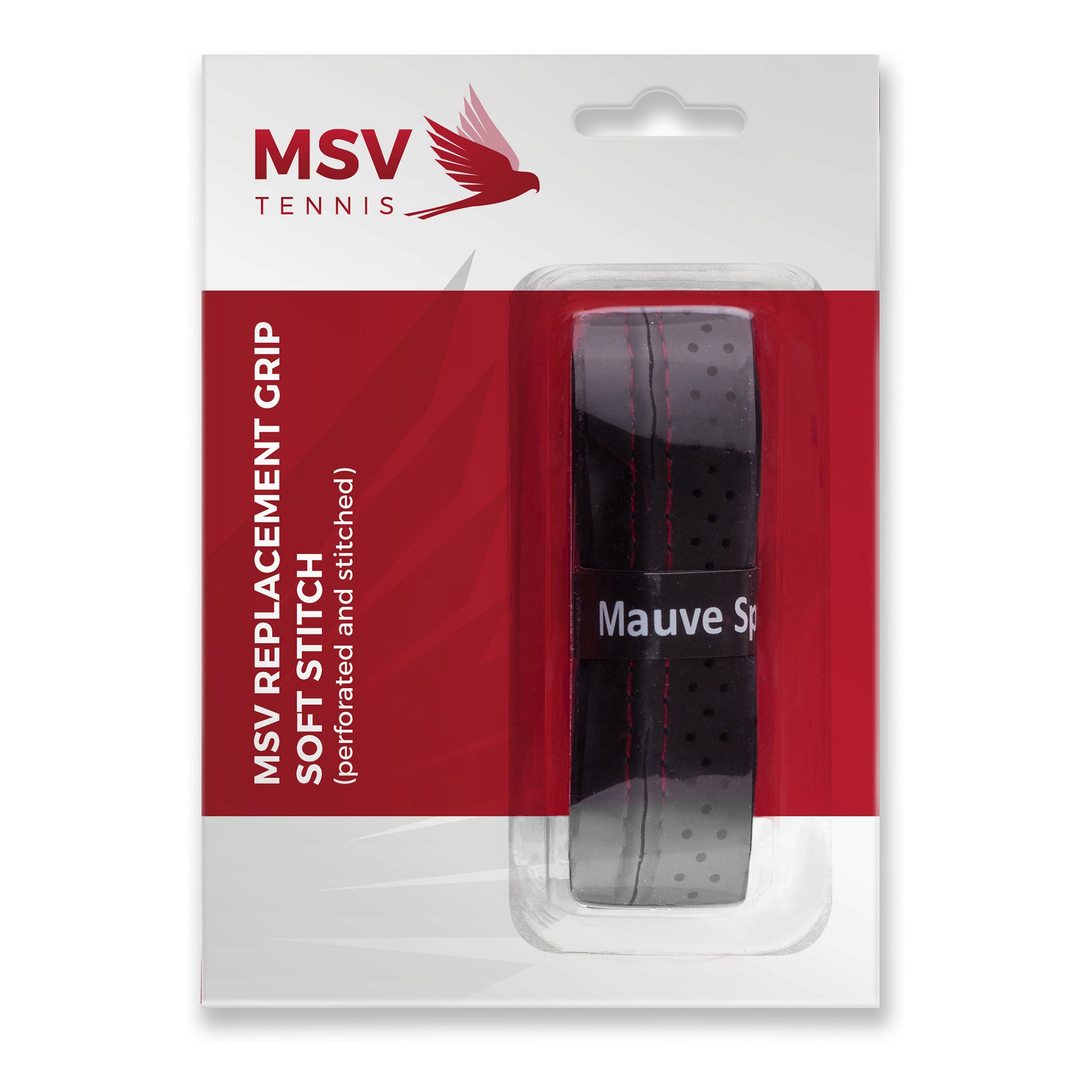MSV Basic Grip Soft-Stich Perforated And Stitched Pack 1 Unité-Noir