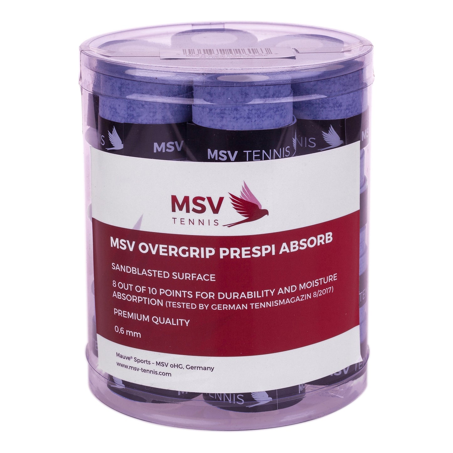 MSV Overgrip Prespi Pack De 24-Bleu Clair