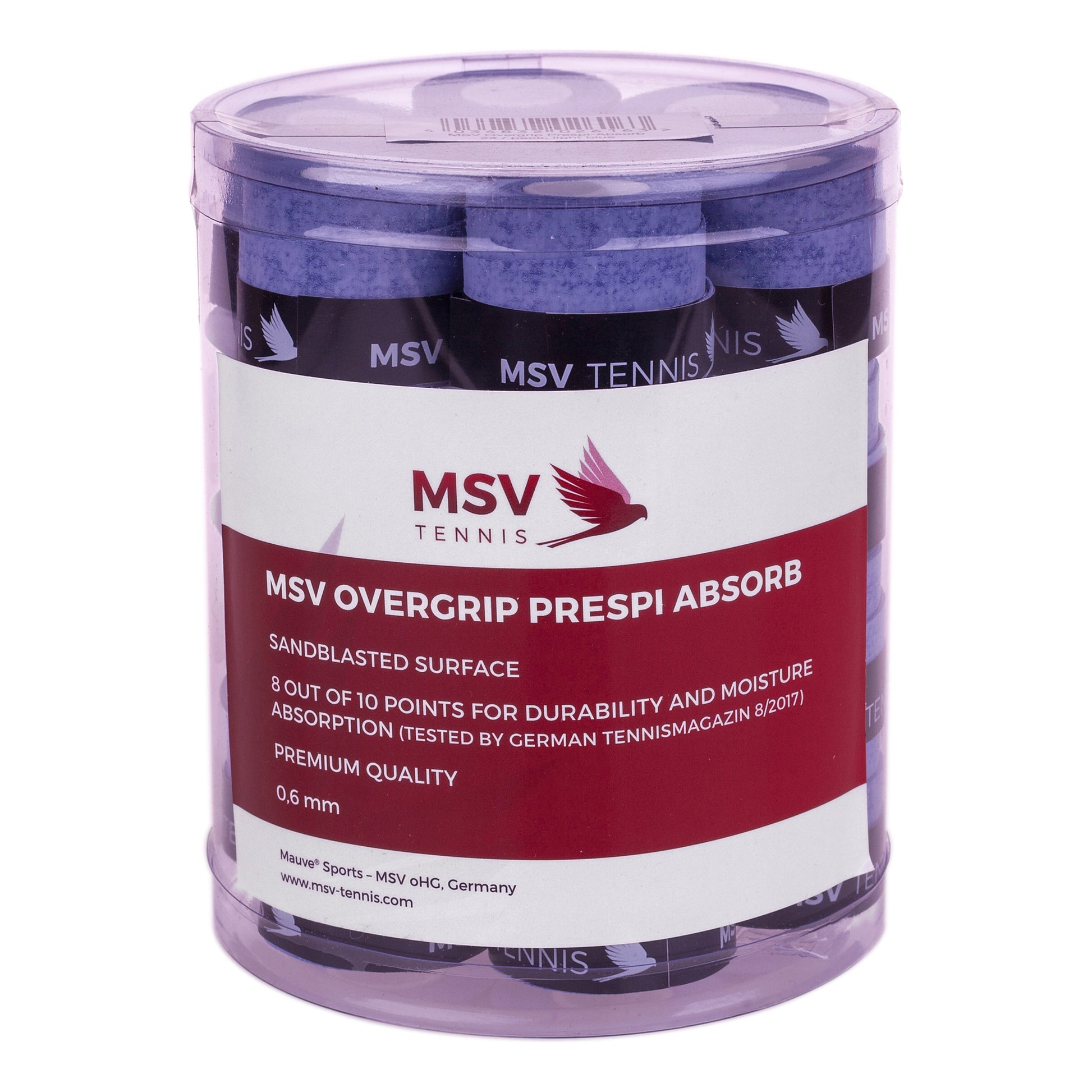 MSV Overgrip Prespi Pack De 24-Bleu Clair