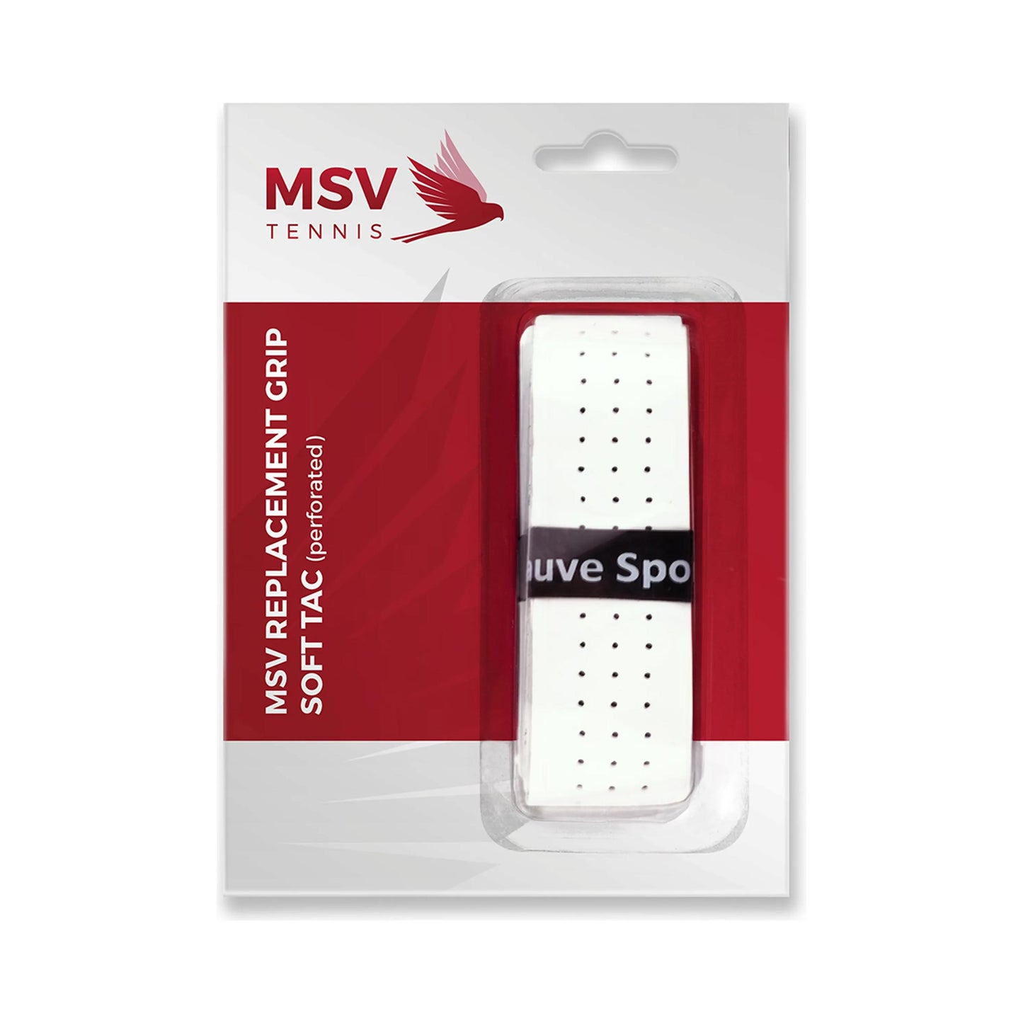 MSV Basic Grip Soft-Tac perforated Pack 1 unité - blanc
