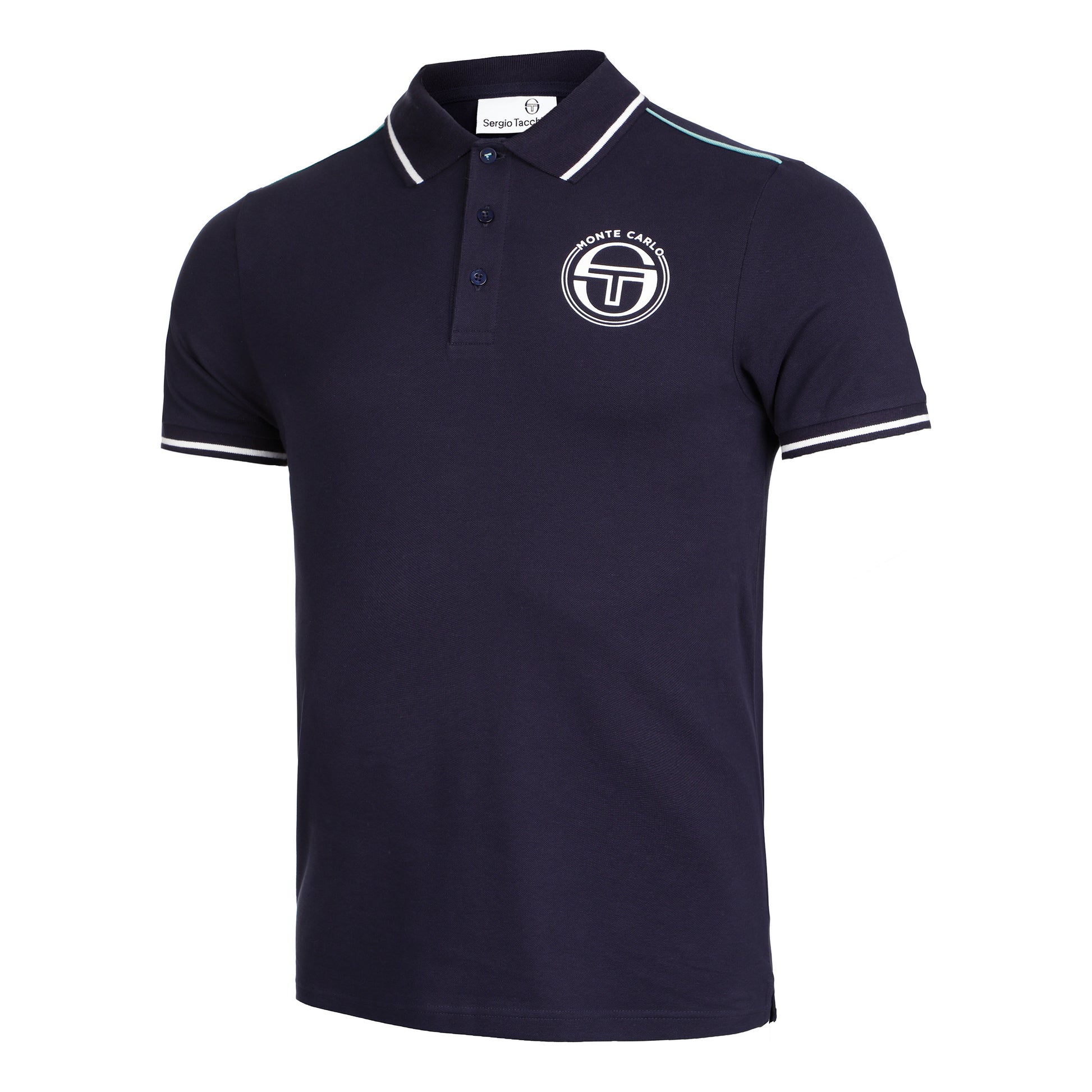 Sergio Tacchini Ranking Staff Polo Hommes - bleu foncé, blanc