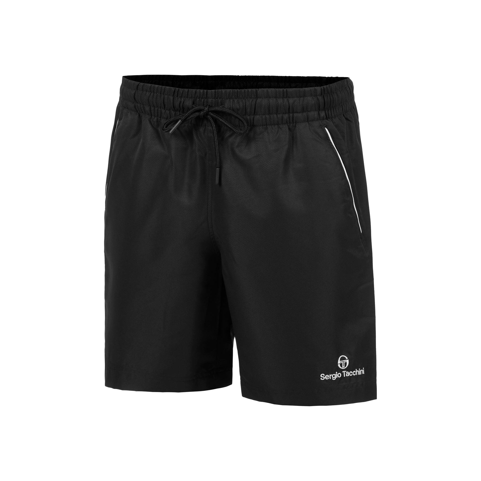 Sergio Tacchini Rob 024 PL Shorts Hommes - noir, blanc