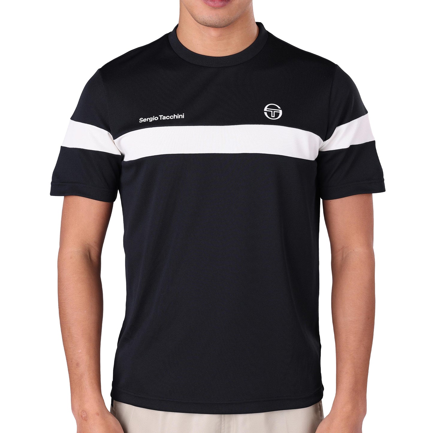 Sergio Tacchini Leone PL T-shirt Hommes - noir, blanc
