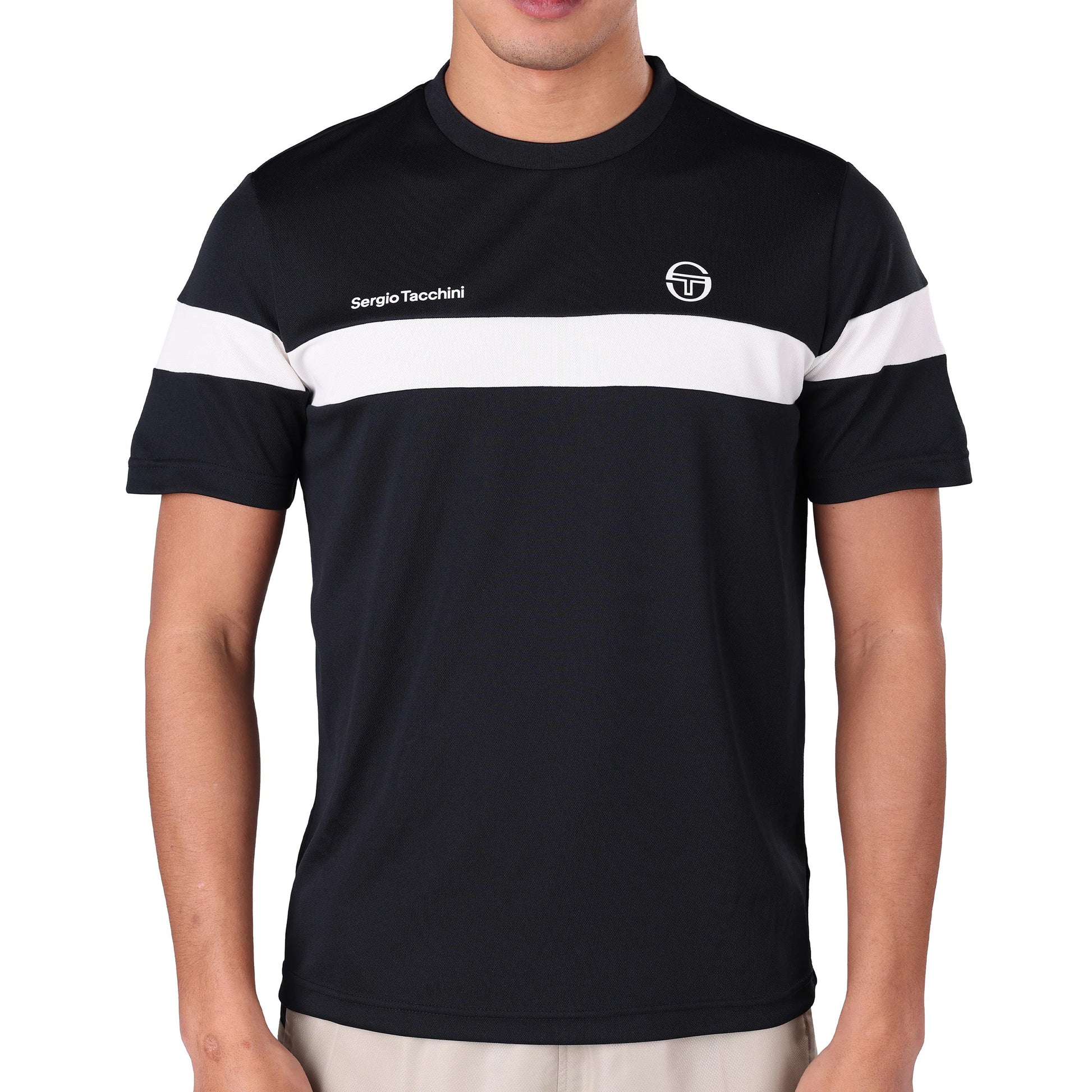 Sergio Tacchini Leone PL T-shirt Hommes - noir, blanc