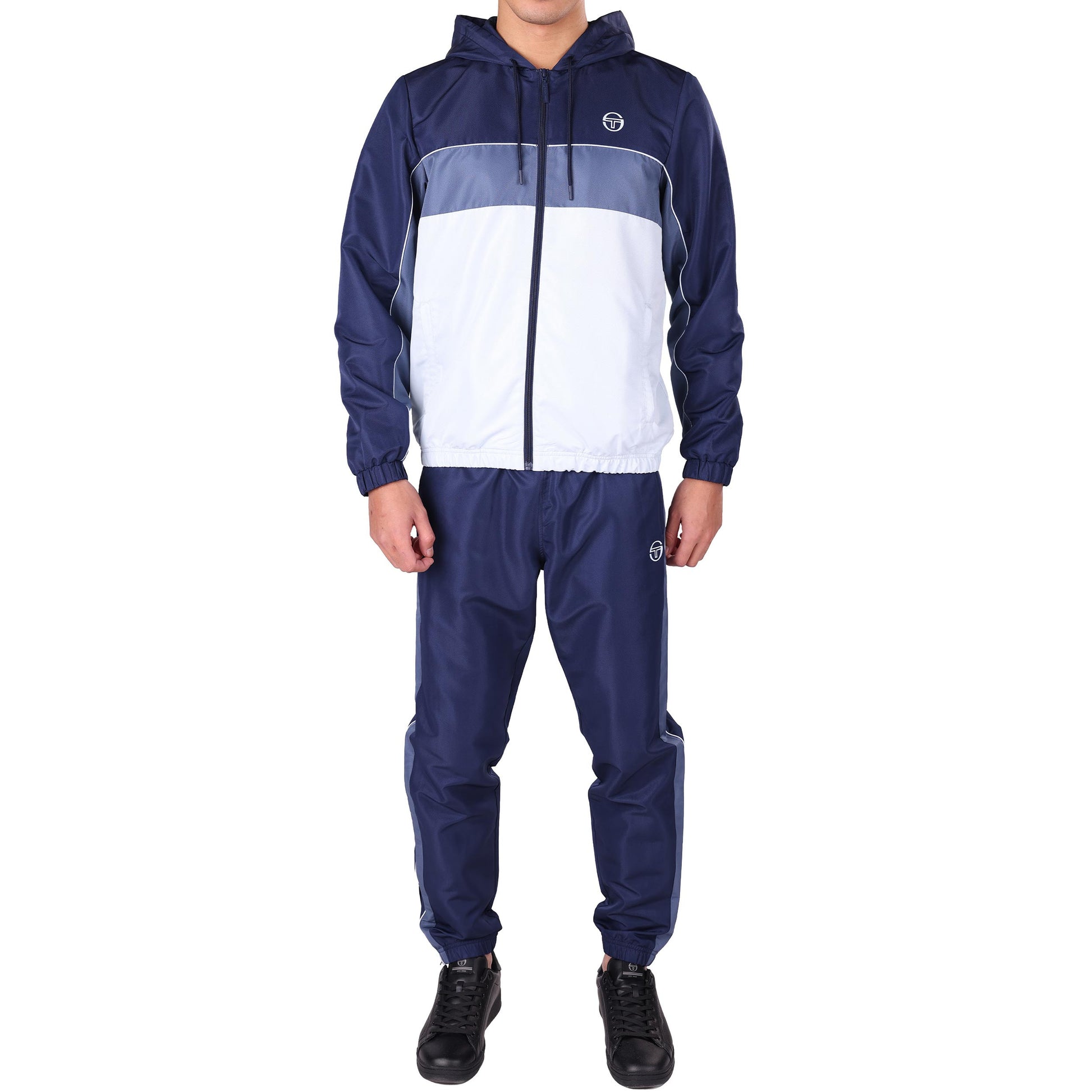 Sergio Tacchini Quarzo Survêtement Hommes - bleu foncé, bleu clair