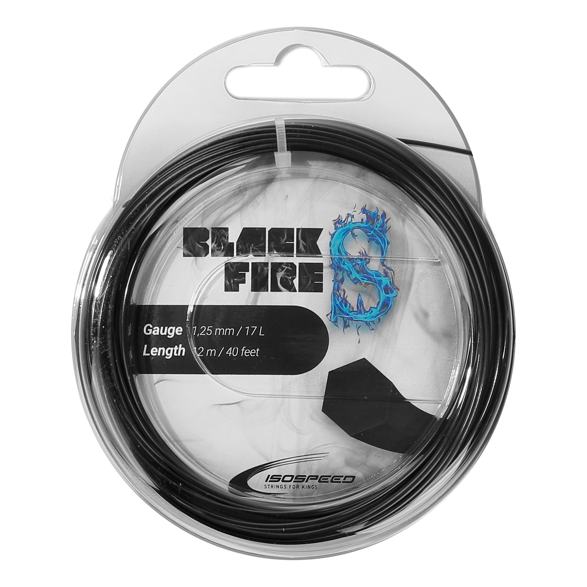Isospeed Black FireS Cordage En Garniture 12m-Noir