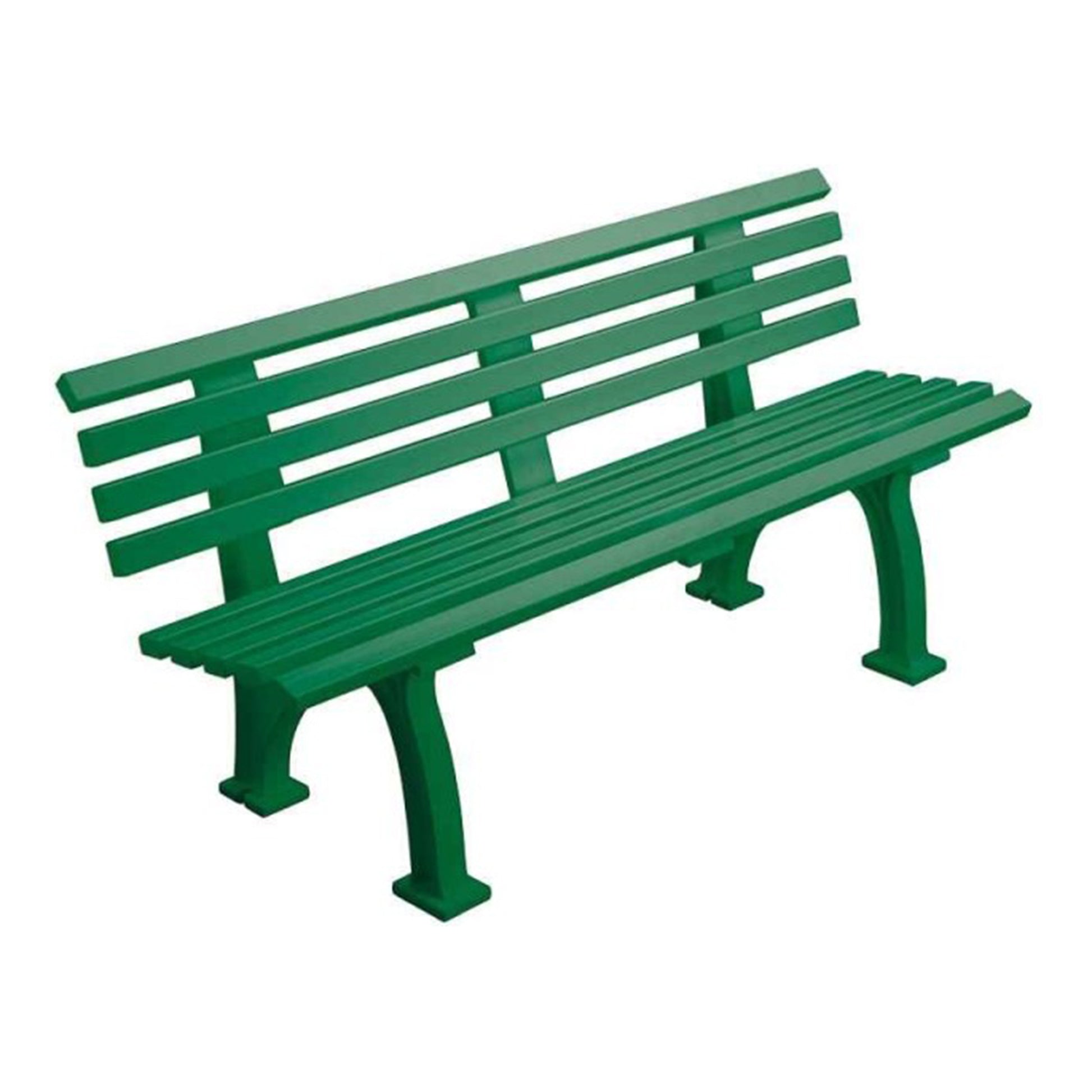 Tegra Banc 1,5m Avec Dossier-Vert