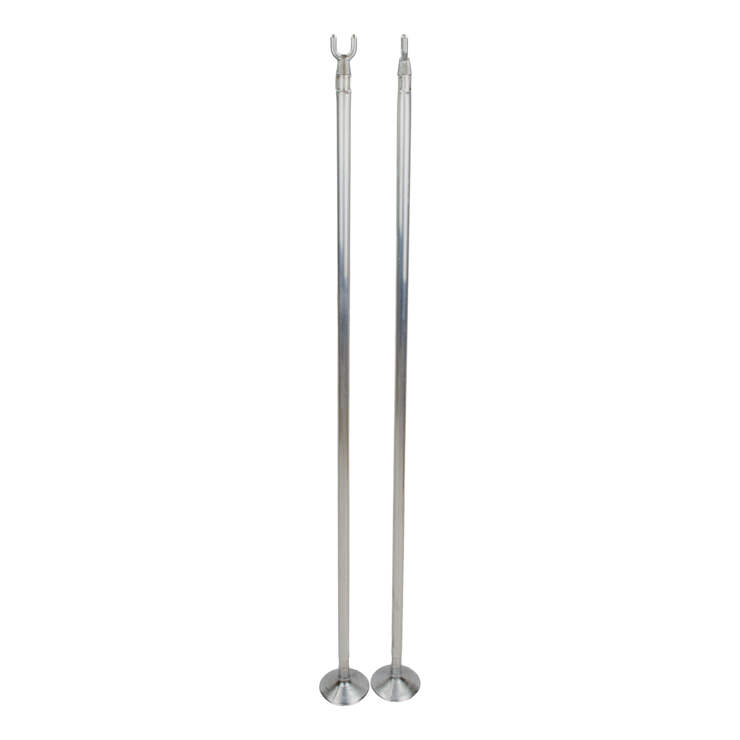 Tegra Barre Simple Conditionné Par Pack Deux, Aluminium-Argent