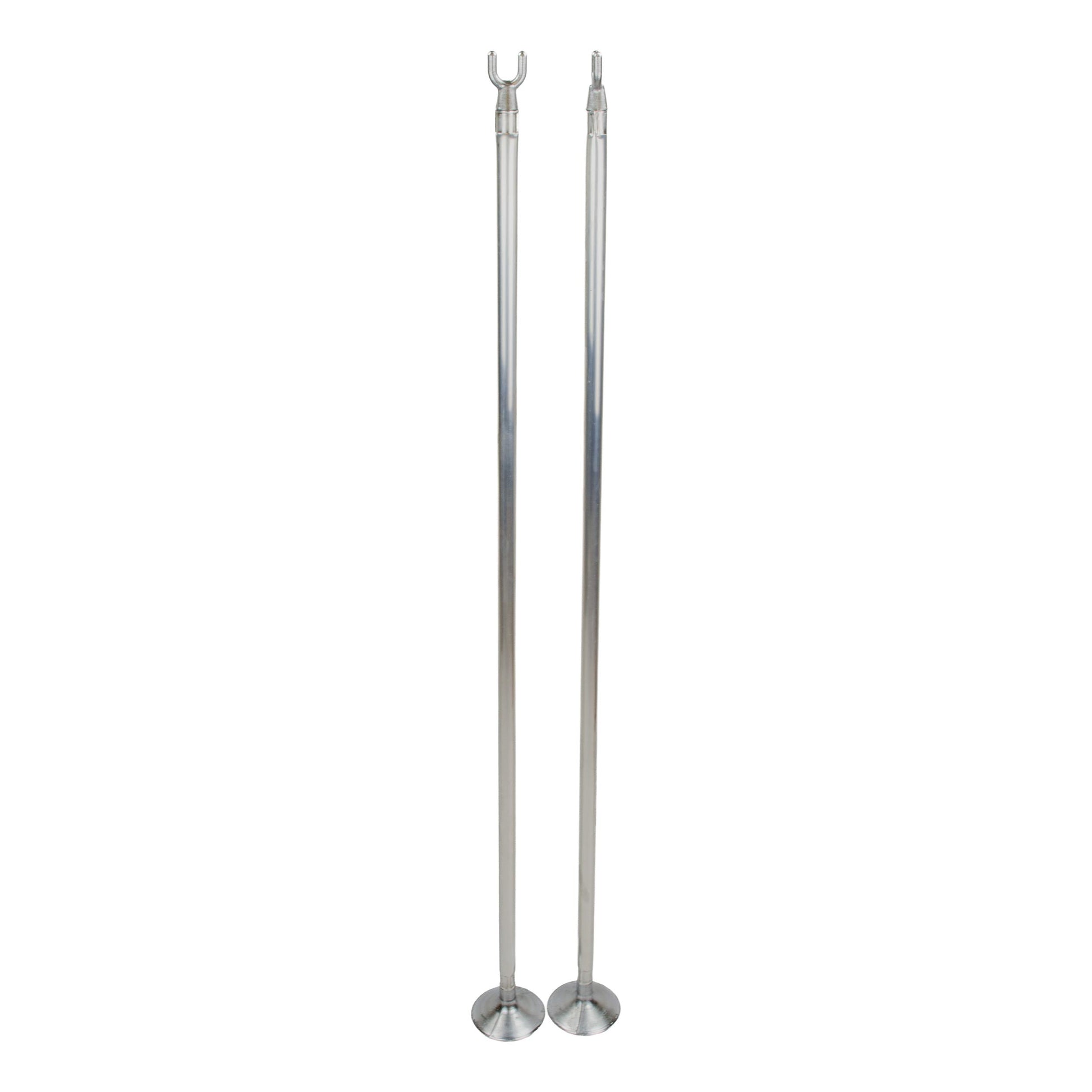 Tegra Barre Simple Conditionné Par Pack Deux, Aluminium-Argent