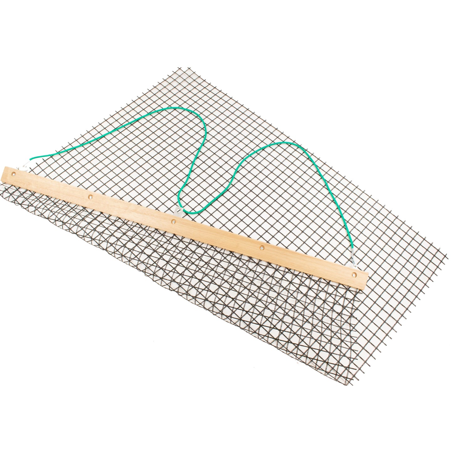 Tegra Tapis De Balayage Avec Baguette En Bois Amovible, Une Pièce-Multicouleur