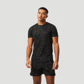 Allover Printed T-shirt Hommes - noir,