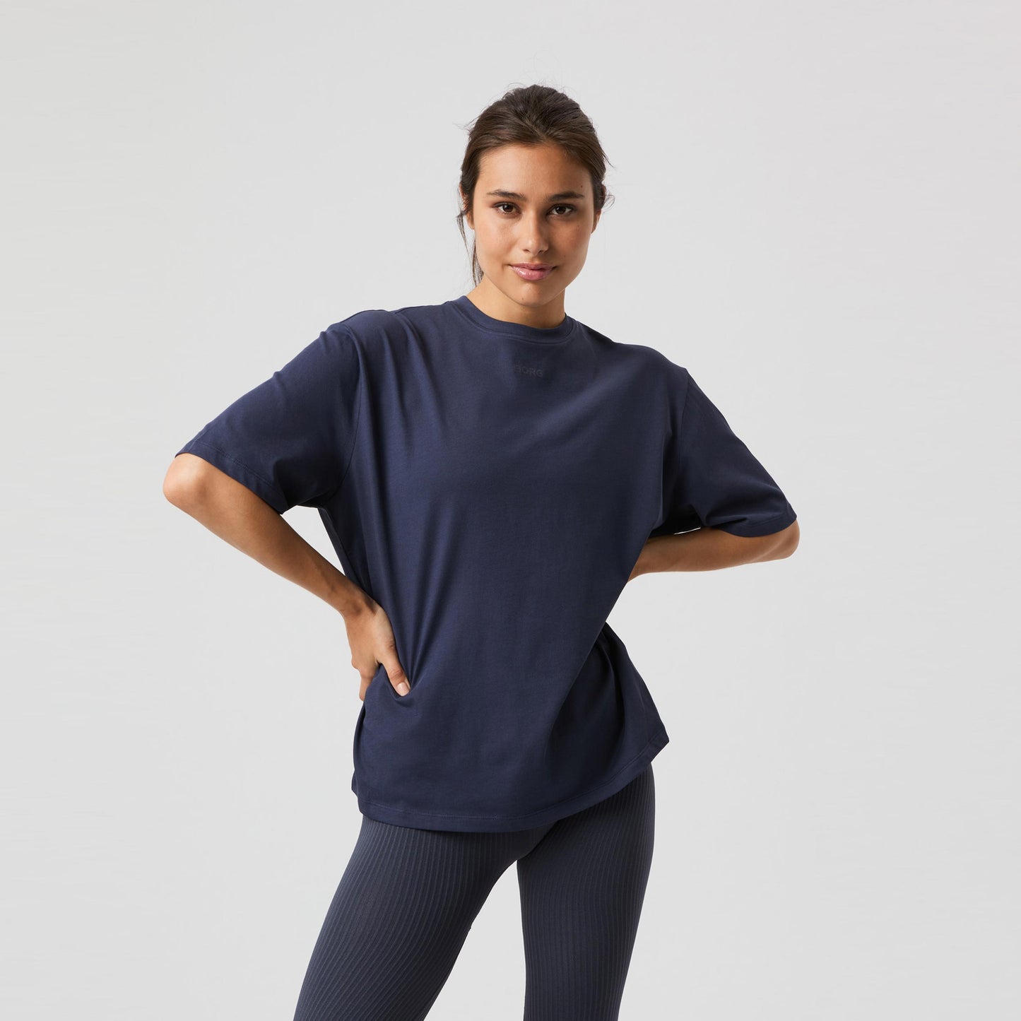 Björn Borg Studio Oversized T-shirt Femmes-Bleu Foncé