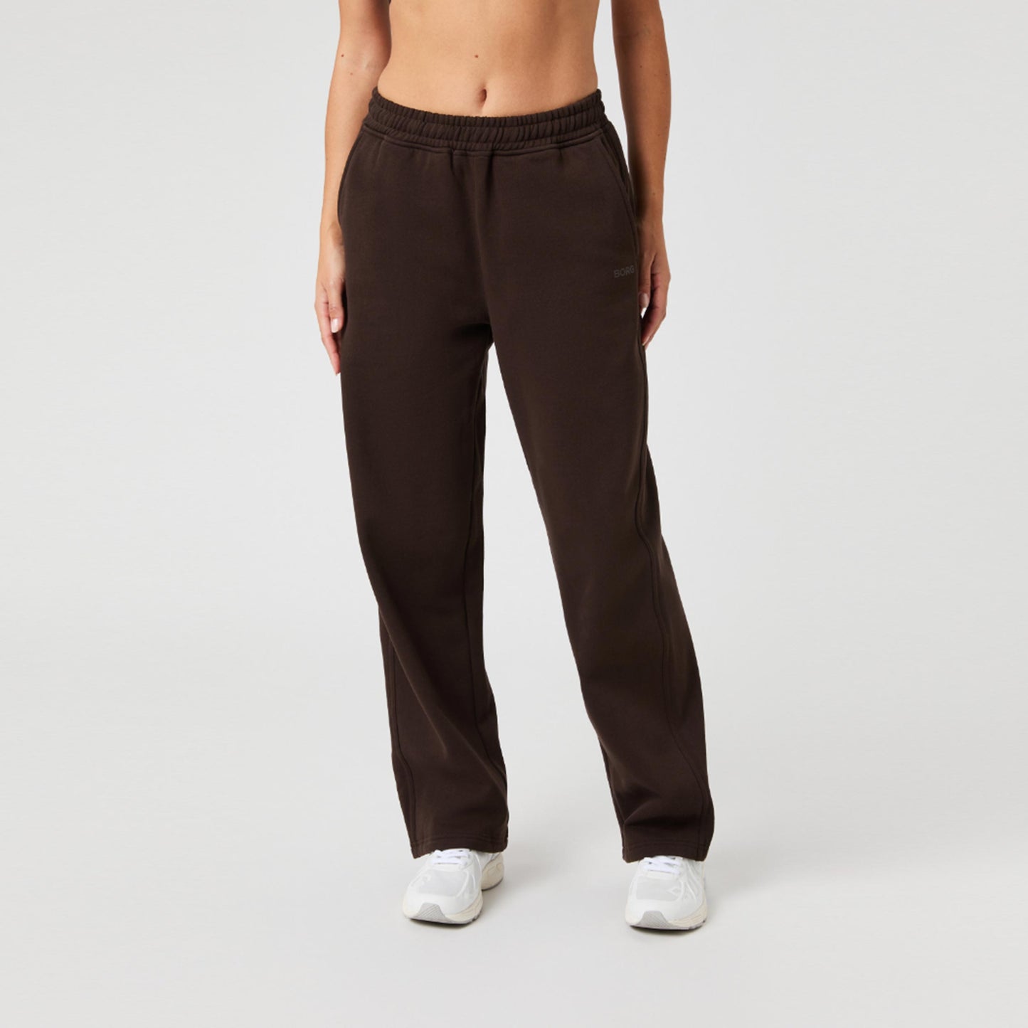 Björn Borg Studio Oversized Straight Pantalon Survêtement Femmes-Marron