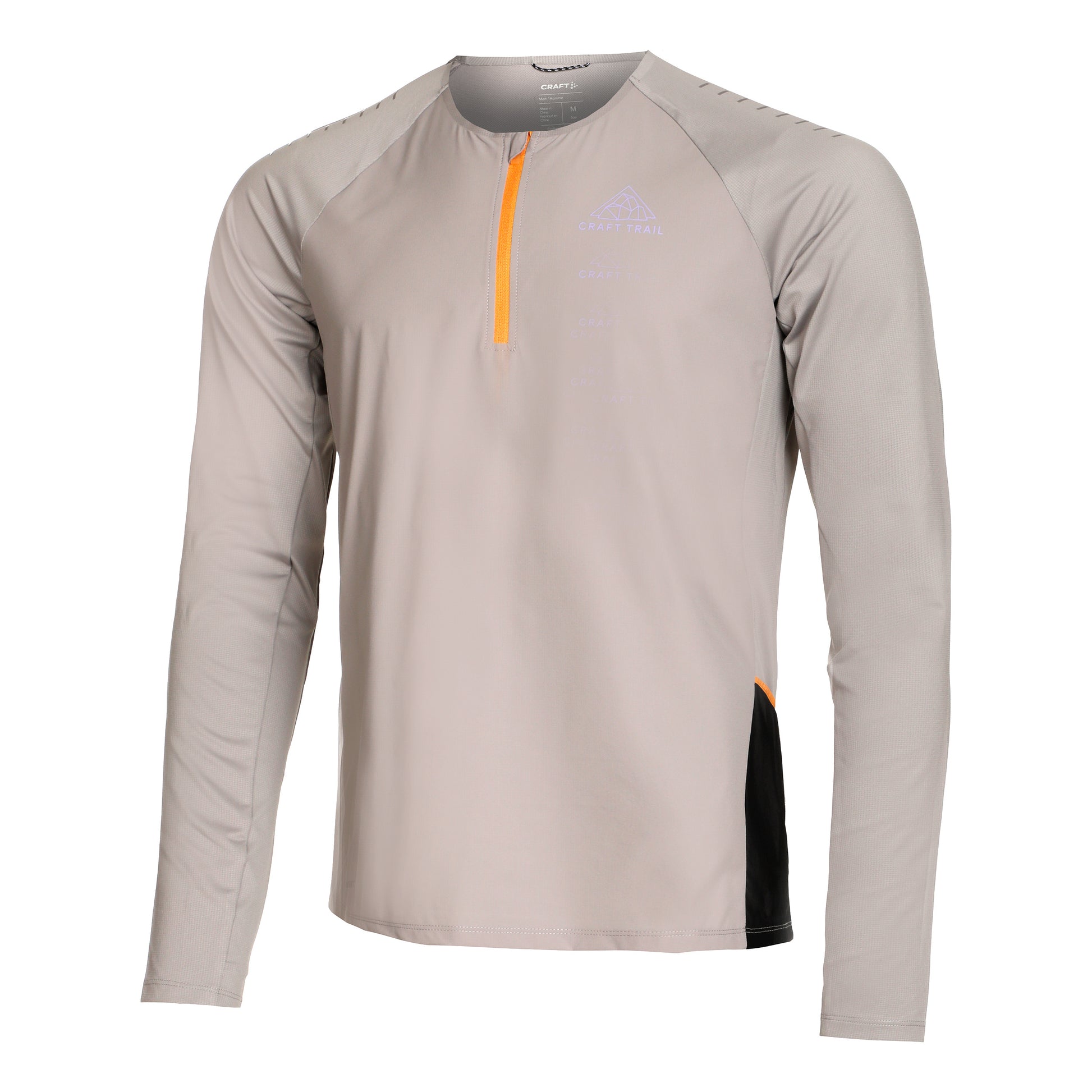 Craft Pro Trail Wind Top de course Hommes - gris,