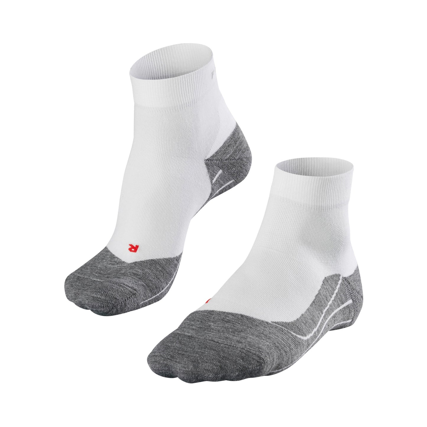 Falke RU4 Endurance Short Chaussettes De Running Hommes-Blanc,Gris